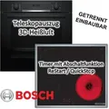 Produktbild: Bosch - Herdset Backofen Teleskopauszug Ecoclean Direct + Elektrokochfeld Timer Autark 60cm