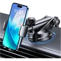 Produktbild: Auto Handyhalterung, 360° drehbar, starke Saugnapfhalterung, geeignet für 4-7...