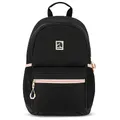 Produktbild: AUDETIC Schulrucksack Mädchen und Jungen Teenager Schwarz Rosa - Flex - Rucksack Damen & Herren mit 16 Zoll Laptop Fach für Schule & Freizeit - Wasserabweisend