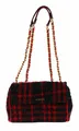 Produktbild: GUESS Kimi Convertible Crossbody Flap Bag Umhängetasche Black / Red Schwarz Neu