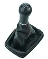 Produktbild: Schaltknauf mit Schaltsack für VW Golf 4 Bora 5 Gang Rot Schwarz Schalter 12mm