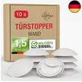 Produktbild: LouMaxx Türstopper Wand weiß selbstklebend Ø 40 mm – 10er Set Wandtürstopper 12