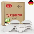 Produktbild: LouMaxx Türstopper Wand weiß selbstklebend Ø 40 mm – 10er Set Wandtürstopper 12