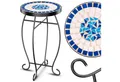 Produktbild: KESSER Beistelltisch, Mosaik-Platte & Metall-Gestell Bistrotisch Gartentisch Blumenhocker