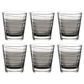 Produktbild: LEONARDO HOME 026846 Trinkglas VARIO STRUTTURA 6er-Set 250 ml anthrazit, Glas, Grau