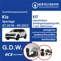 Produktbild: Für KIA Sportage IV Typ QL/ QLE 07.2018-09.2022 AHK abn +7pol sp. E-Satz TOP