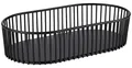 Produktbild: APS Brot- und Obstkorb URBAN oval 290 x 160 mm aus schwarzem Metall