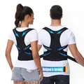 Produktbild: DONNER KRAFT Haltungskorrektur Herren Damen: Back Posture Corrector Haltung Korrektur Gurt für Herren und Damen - Verstellbare und Atmungsaktive Haltungstrainer + Ebook Leitfaden (L)