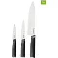 Produktbild: KitchenAid 3tlg. Set: Küchenmesser in Silber