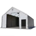 Produktbild: Zelthalle 10x20 m Lagerzelt feuersicher PRIMEtex 2300 N mit Oberlichtern grau