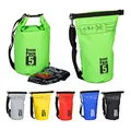 Produktbild: Relaxdays Ocean Pack, 5L, wasserdicht, Packsack, leichter Dry Bag, Trockentasche, Segeln, Ski, Snowboarden, grün, 38 cm