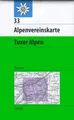 Produktbild: DAV Alpenvereinskarte 33 Tuxer Alpen 1 : 50 000 Skirouten,