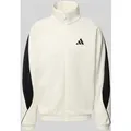 Produktbild: adidas Sportswear Sweatjacke mit Logo und Stehkragen in Offwhite, Größe XL