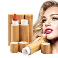 Produktbild: 6 Stück Leer Lippenstift Lippenstifthülsen mit Bambusschale, 5ml Nachfüllbar ...
