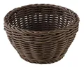Produktbild: APS Korb rund „Profi Line“, dunkelbrauner Flechtkorb, Körbchen aus Polypropylen, Ø 16 cm, Höhe 8 cm