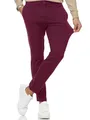 Produktbild: Indicode Herren Rodekro Performance Pants | Chinohose Herrenhose Super Stretch Stoffhose Bequeme Business Hose für Männer Bordeaux, 29/30