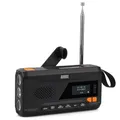 Produktbild: August MB290B Kurbelradio DAB/FM/Bluetooth - Solar Radio 4500mAh wiederaufladbare Powerbank, 3 Modi LED Taschenlampe Sleeptimer SOS-Alarm 3.5mm Notfallradio mit Handkurbel für Camping Wandern Zelten