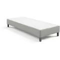 Produktbild: Best for Home Boxspringbett Hotelbett, Gästebett, Rahmenbett, Einzelbett, Bettgestell, Massivholz (Seniorebett, Matratze, Jugendbett, Kinderbett, 70x200 80x200 90x200 100x200 cm), Komfortbett, Boxspringgestell, flexible Liefermöglichkeiten grau 90 cm x 200 cm
