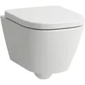 Produktbild: LAUFEN Meda Wand-WC Set Advanced kompakt, Silent Flush, 360x490mm, inklusive WC-Sitz mit Deckel, H8661134000001, Farbe: Weiß mit LCC