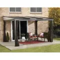 Produktbild: Aluminium Terrassenüberdachung Budapest 1012 Bronze 298x364x243 Cm - Sojag