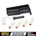 Produktbild: Fftj Mini Lack Emulsion Roller Set Mit 5 Rollen, Tablett & 10.2cm Rahmen Glatt
