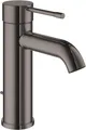 Produktbild: GROHE Essence, Waschtischarmatur, wassersparend (Wasserhahn für das Bad, Badarmatur mit Zugstangen-Ablauf, 17cm hoch, einfache Installation am Waschbecken, langlebige Oberfläche), anthrazit, 23589A01