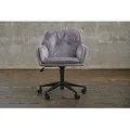 Produktbild: KAWOLA Bürostuhl TERRY Schreibtischstuhl Velvet grau