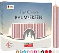 Produktbild: BRUBAKER 20er Pack Baumkerzen Wachs - Weihnachtskerzen Pyramidenkerzen Christbaumkerzen - Roségold