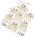 Produktbild: Dobnig Renforcé Kinderbettwäsche 2tlg. 100x135 cm Hase & Bär beige