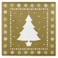 Produktbild: Sovie HOME Serviette White Tree in Gold aus Linclass® Airlaid 40 x 40 cm, 12 Stück - Weihnachten