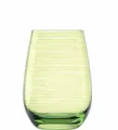 Produktbild: Set 6 Gläser Wasser Tumbler Glas Kristallklar Grün Twister ML 465