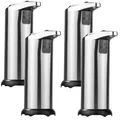 Produktbild: 4x automatischer Infrarot Seifenspender kontaktlos Edelstahl  Kunststoff  Chrom