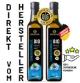 Produktbild: KRÄUTERLAND Bio Schwarzkümmelöl GEFILTERT 2x500ml, 1L, ägyptisch, kaltgepresst