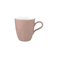 Produktbild: Seltmann Weiden Life Fashion Posh Rose Henkelbecher, 400 ml, Einfarbige Kaffeebecher mit Henkel, Mix & Match Geschirr, Spülmaschinen- & Mikrowellenfest, Porzellan, Rosa/Weiß