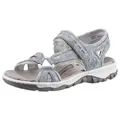 Produktbild: Rieker Riemchensandale Sommerschuh, Sandalette, Outdoorschuh in Trekking-Optik blau 36 EU