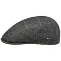 Produktbild: Lipodo Flatcap Karomuster Gefütterte Schiebermütze mit Wolle Made in Italy Herren Herbst/Winter anthrazit 61 cm