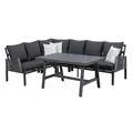 Produktbild: Primaster Dining Lounge Set Apulia Garten Möbel Grau Sitzgruppe Kissen Alu