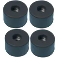 Produktbild: Adam Hall 4911 4xGummifuß im Set 38x25mm mit Stahlscheibe, Blisterpack - Füße