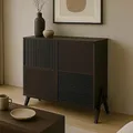 Produktbild: Mendler Kommode HWC-O40 MDF Metall Melamin 94x79x40cm - Walnuss-Optik