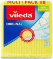 Produktbild: Vileda Schwammtuch mit besonders hoher Saugkraft, Farben: blau, rosa, gelb , 8 Stück (1er Pack)