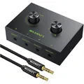 Produktbild: Audio Switch, Compatible with audio devices, 4 ports, 3.5mm stereo, switch sp...