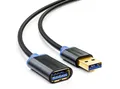 Produktbild: deleyCON deleyCON 1m USB3.0 Verlängerungskabel 5Gbit USB A-Stecker zu A-Buchse USB-Kabel