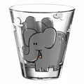 Produktbild: Leonardo Trinkglas BAMBINI Elefant Kinderglas Glas Kalk-Natron Glas Bunt 120 ml