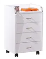Produktbild: Inter Link Rollcontainer in weiß mit 4 Schubladen, (BxHxT: 40x65x36 cm)