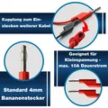 Produktbild: Peaktech Messzubehör-Set, P 8202, 4 mm Bananenstecker (P 8202)