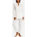 Produktbild: Hanro Pyjama Pure Essence (Set, 2 tlg) Pyjama - Baumwolle - Atmungsaktiv weiß M