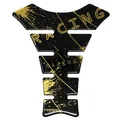 Produktbild: 3D Tankpad Motorrad Racing Design Gold Metallic Schutz Tankaufkleber Pad MR004