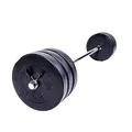 Produktbild: GORILLA SPORTS® Langhantel Set 38kg Gewichte Hantelstange 30mm Hantelset Hanteln