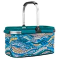 Produktbild: anndora Einkaufskorb OCEAN 22 Liter - türkis gemustert