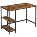 Produktbild: Vasagle Schreibtisch 2 Ablagen 50 cm x 100 cm x 75 cm Braun-Schwarz
